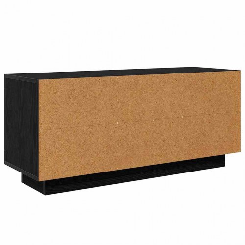 TV-bord i sort eg, 102 × 35 × 45 cm - konstrueret træ