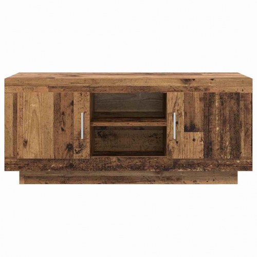 TV-bord i gammelt træ-look 102 × 35 × 45 cm - konstrueret træ