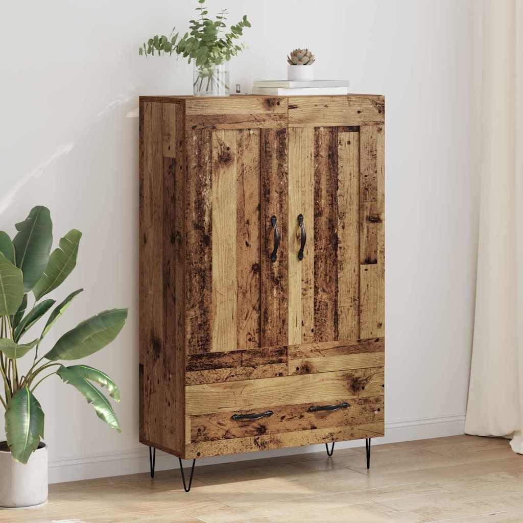 Highboard Gammelt træ 69,5 x 31 x 115 cm Konstrueret træ billede
