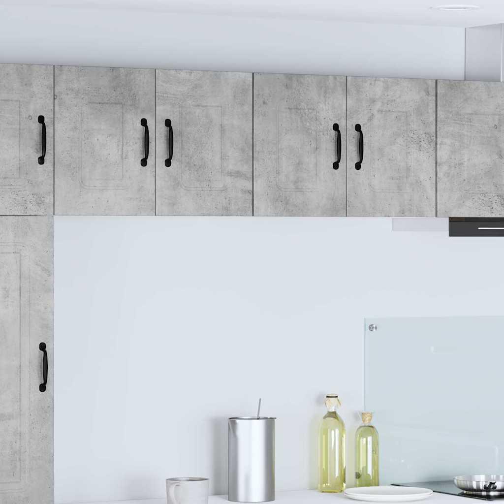 Vægskab til køkken med hylde 2 stk Beton Grå 60 x 31 x 40 cm billede