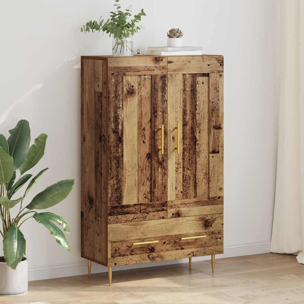Highboard Gammelt træ 69,5 x 31 x 115 cm Konstrueret træ billede