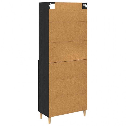Highboard i sort eg 69,5 x 32,5 x 180 cm