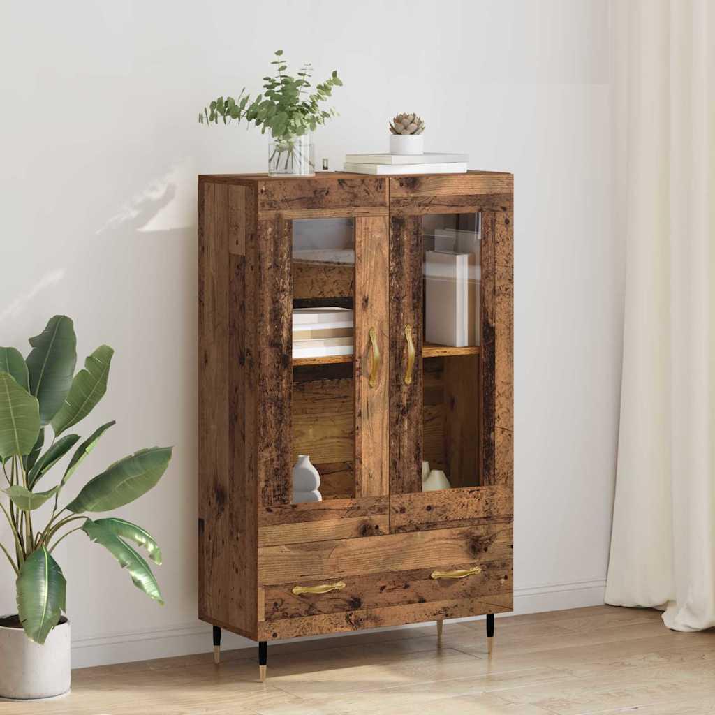 Highboard Gammelt træ 69,5 x 31 x 115 cm Konstrueret træ billede