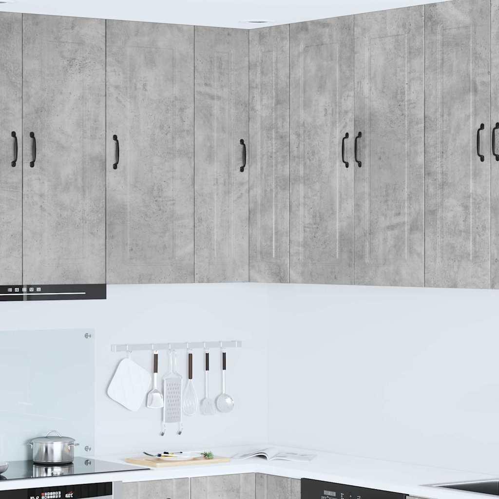 Vægskab til køkken Beton Grå 57 x 57 x 100 cm Konstrueret træ billede