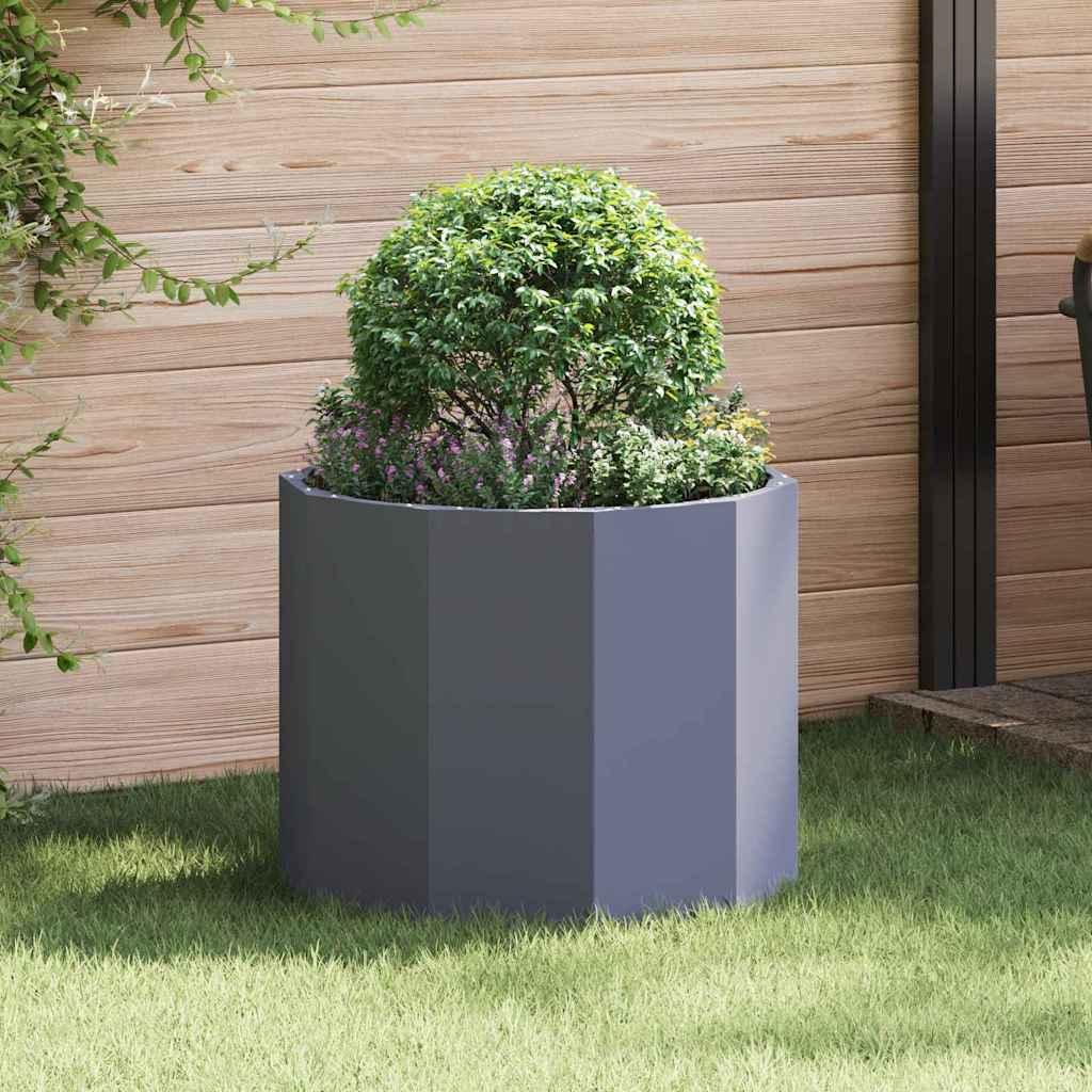 Plantekasse Antracit 60 x 60 x 50 cm Stål billede