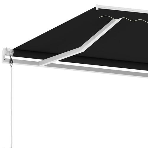Fritstående markise 300x250 cm manuel betjening antracitgrå