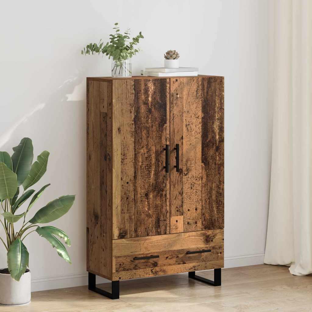 Highboard Gammelt træ 69,5 x 30 x 115 cm Konstrueret træ billede