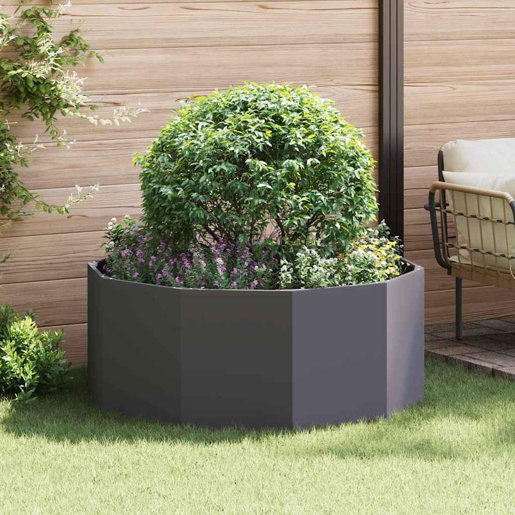 Plantekasse Sort 120 x 120 x 50 cm Stål billede