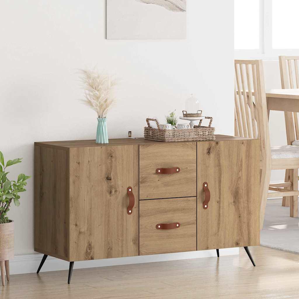 Sidebord Artisan Egetræ 100 x 36 x 60 cm Konstrueret træ billede
