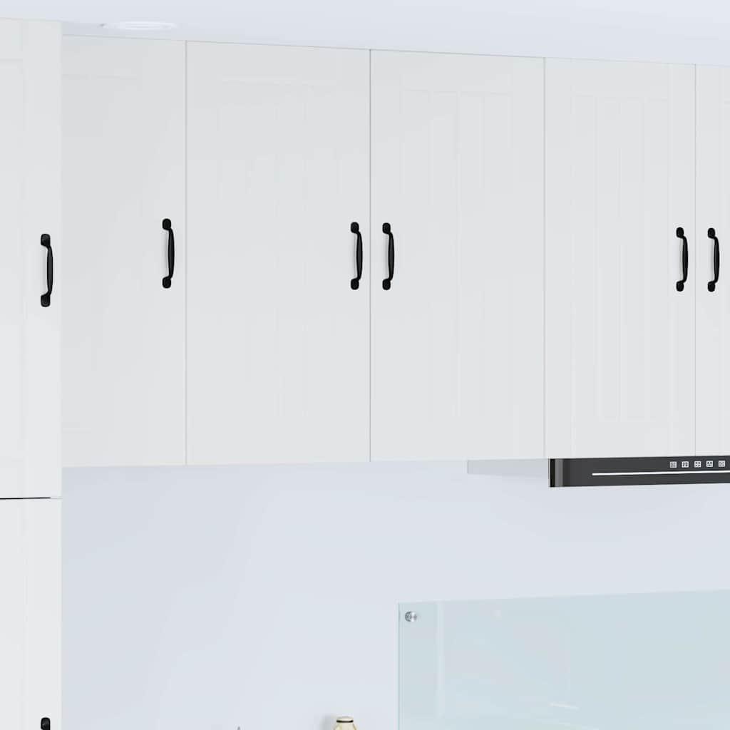 Vægskab til køkken - hvid, 80 × 31 × 80 cm, konstrueret træ billede