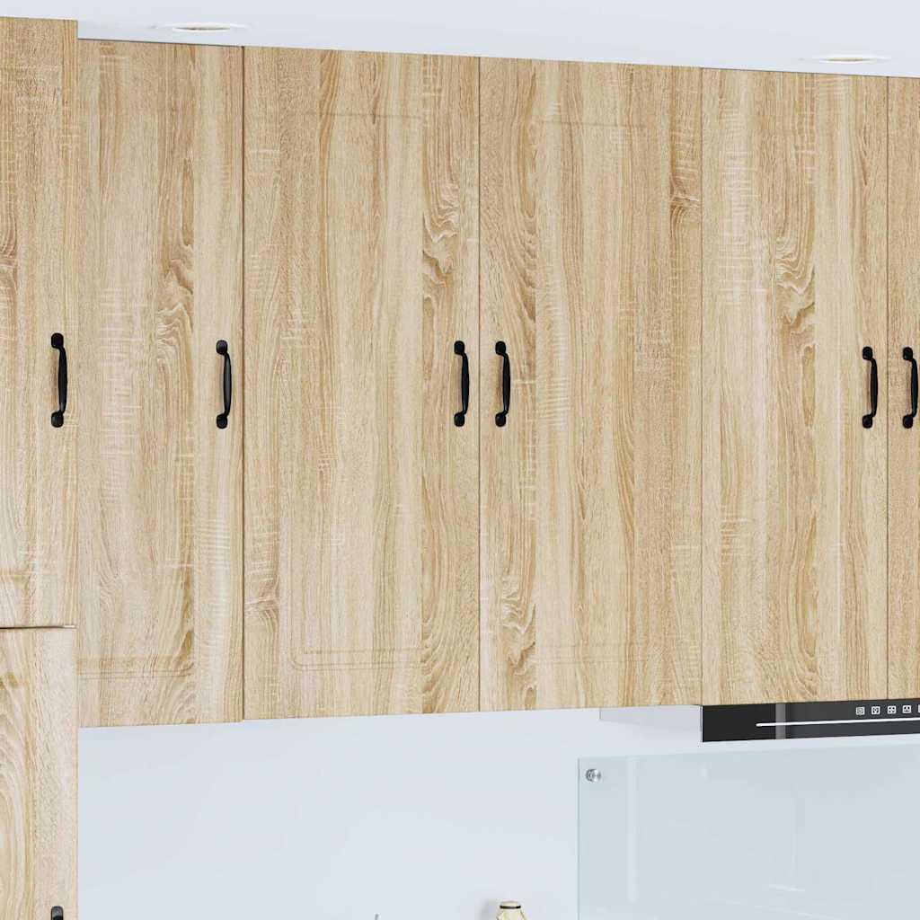 Vægskab til køkken Sonoma eg 80 x 31 x 100 cm Konstrueret træ billede