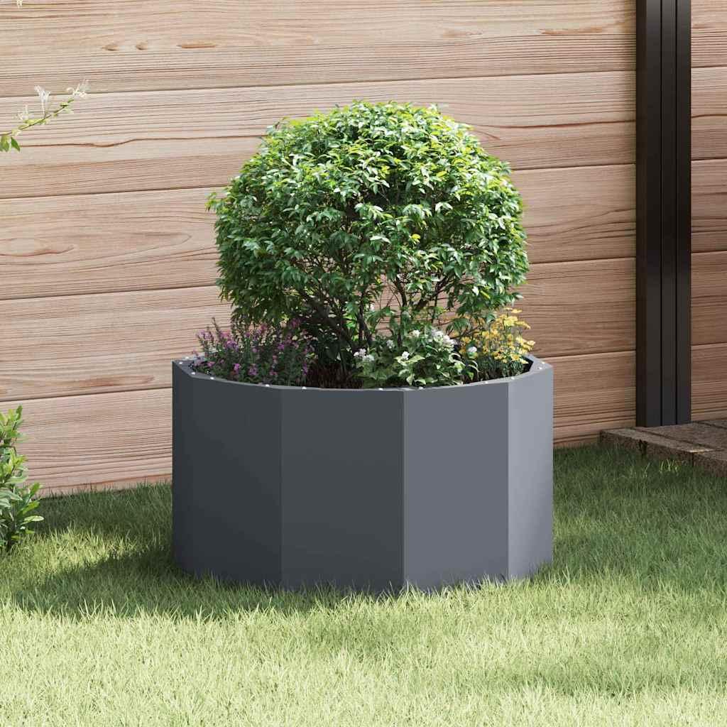 Plantekasse Antracit 60 x 60 x 35 cm Stål billede