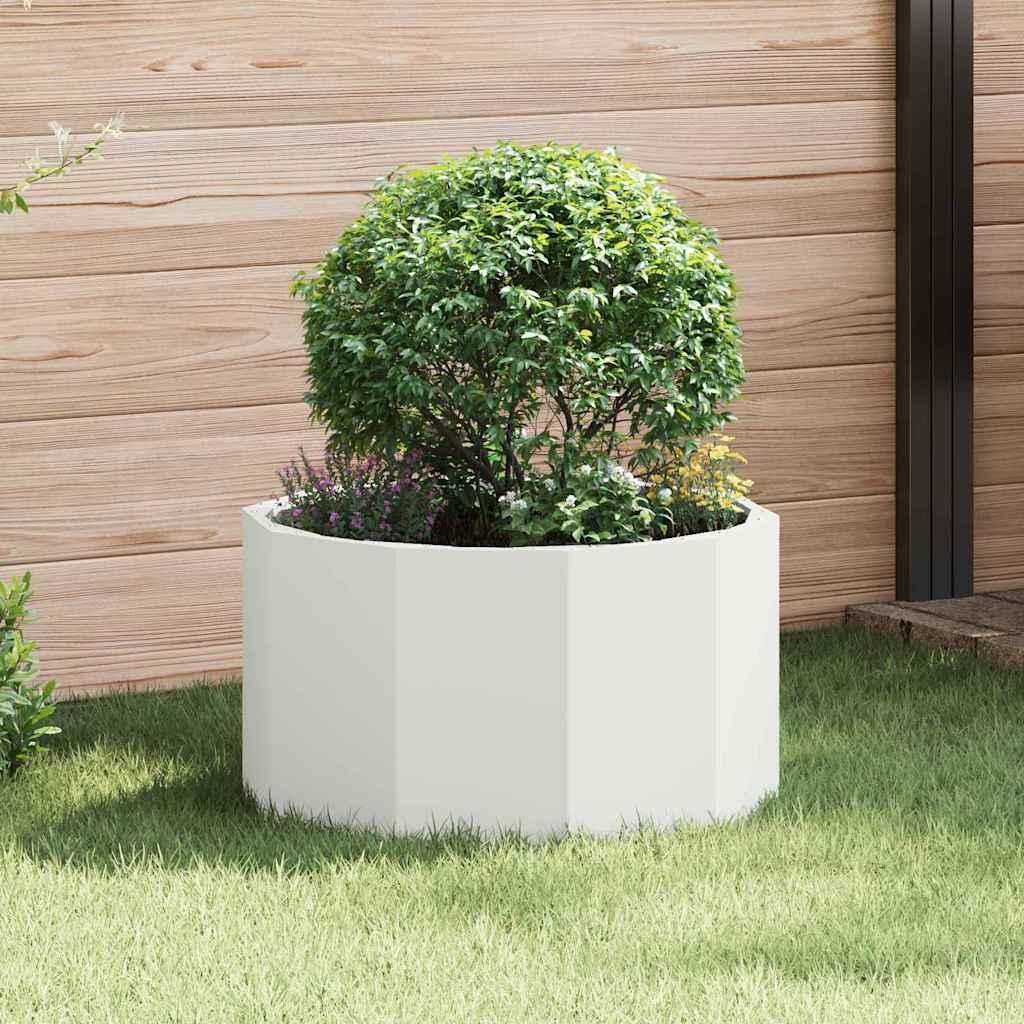 Plantekasse Hvid 60 x 60 x 35 cm Stål billede