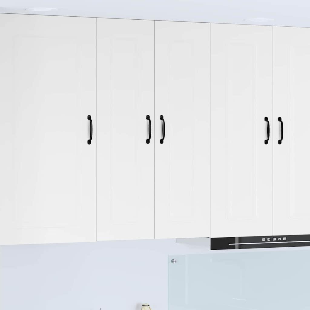 Vægskab til køkken med hylde Høj gloss hvid 60 x 31 x 100 cm billede