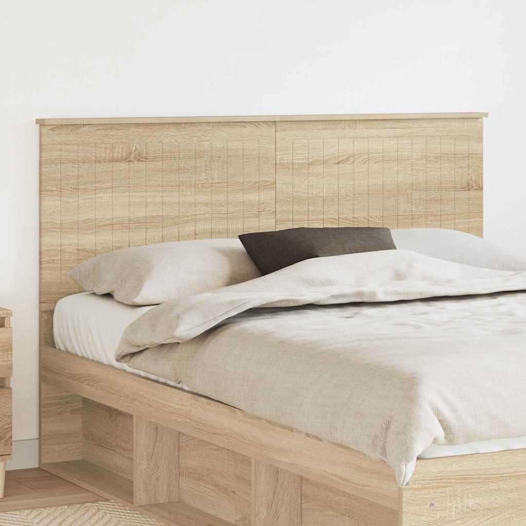 Sengegavl 150 cm - Sonoma eg, konstrueret træ