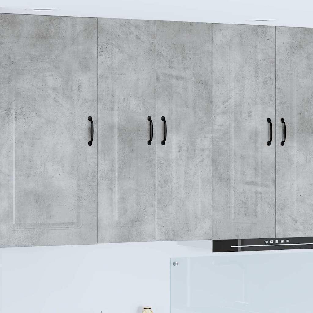 Vægskab til køkken Beton Grå 60 x 31 x 100 cm Konstrueret træ billede