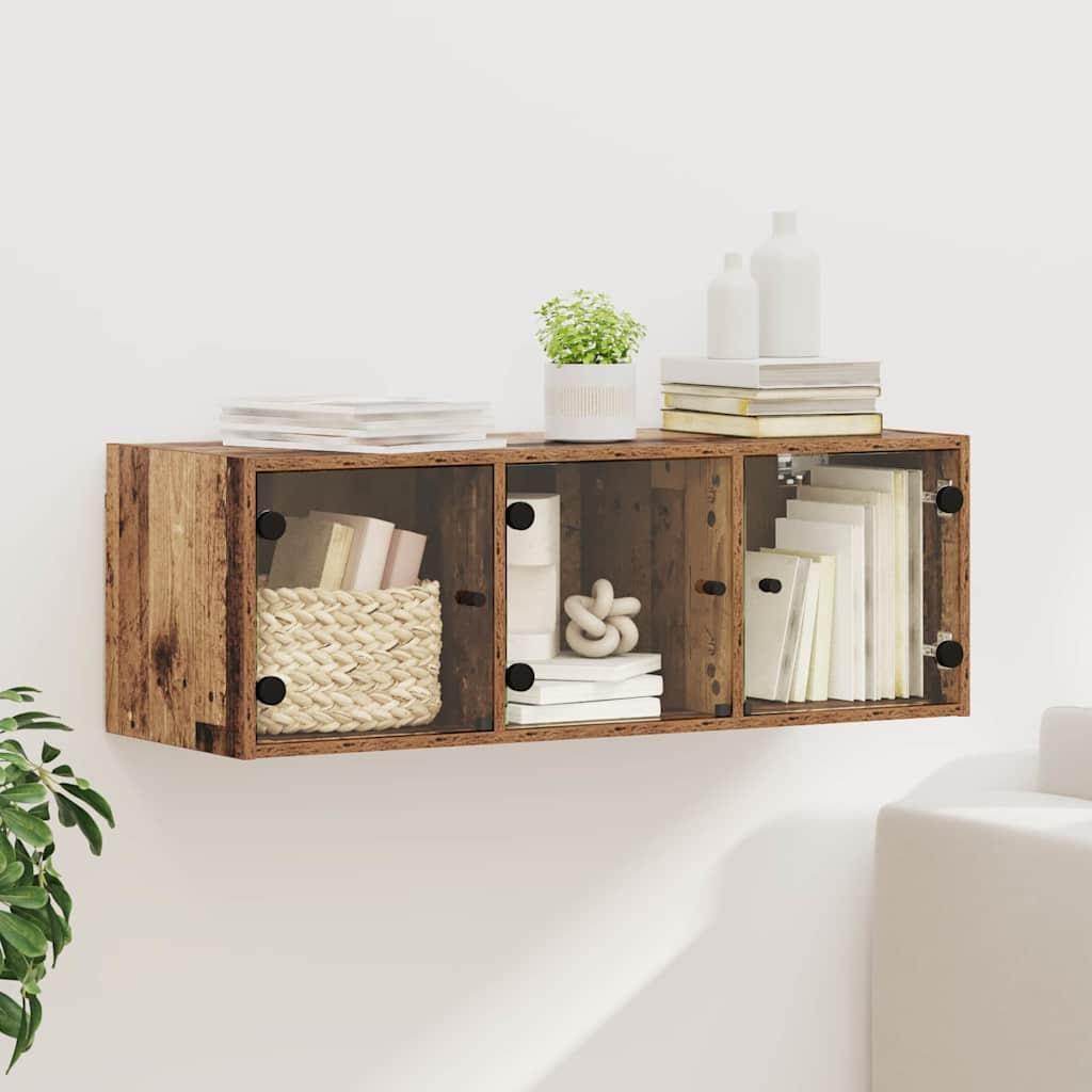 Vægskab Gammelt træ 102 x 37 x 35 cm Konstrueret træ billede