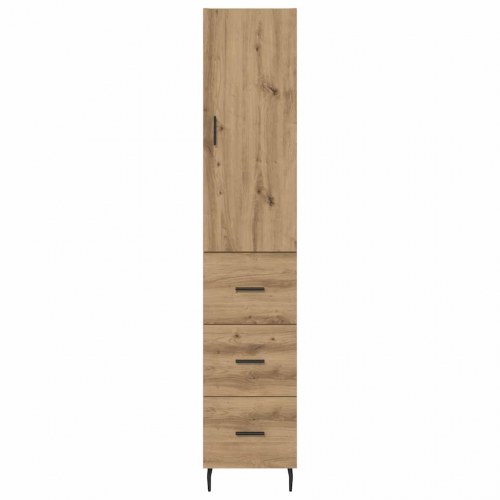 Højskab i artisan egetræ 34,5 x 34 x 180 cm