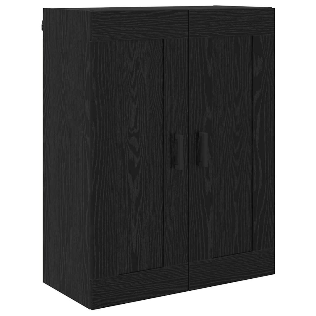 Vægskab Sort eg 69,5 x 34 x 90 cm Konstrueret træ billede