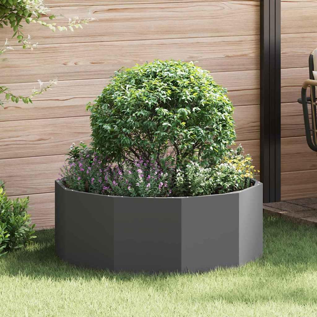 Plantekasse Sort 90 x 90 x 35 cm Stål billede