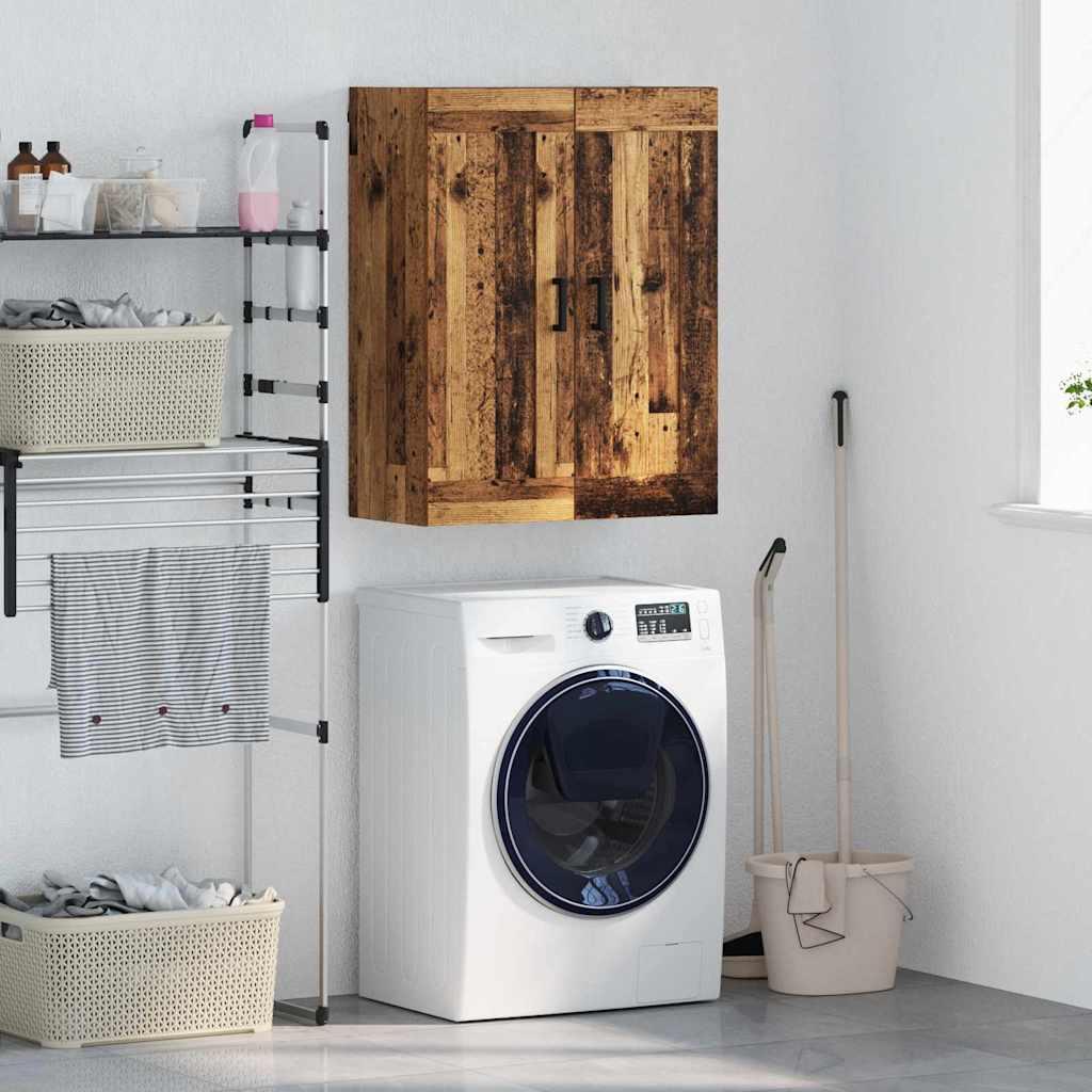 Vægskab Gammelt træ 69,5 x 34 x 90 cm Konstrueret træ billede