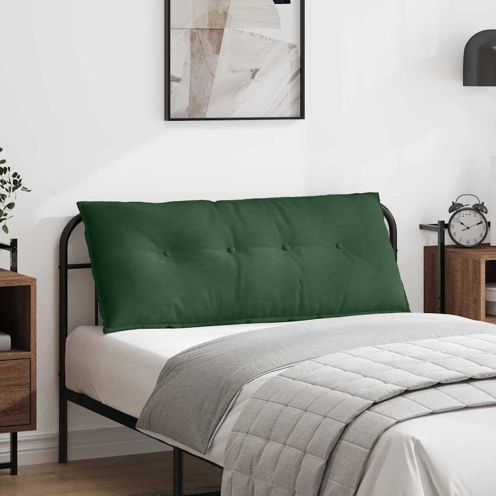 Rygpude i velour - junglegrøn 120 × 50 cm med aftageligt betræk billede