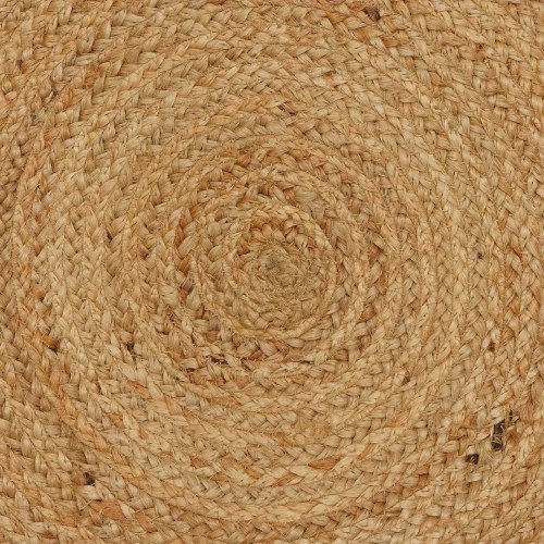 Rundt jute tæppe Ø 240 cm - naturfarvet områdetæppe