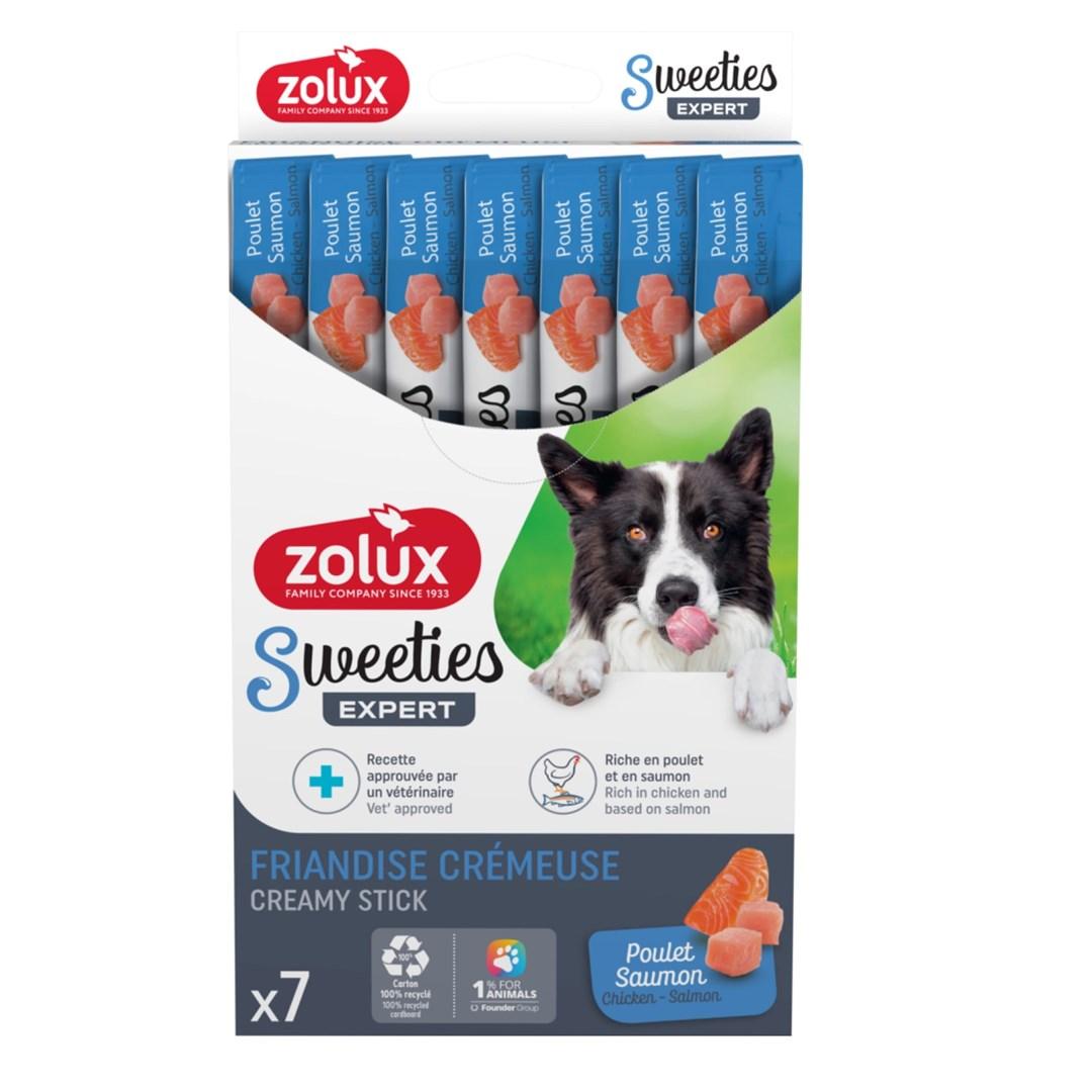 Hundegodbid – ZOLUX Sweeties med laks og kylling, 7×14 g billede