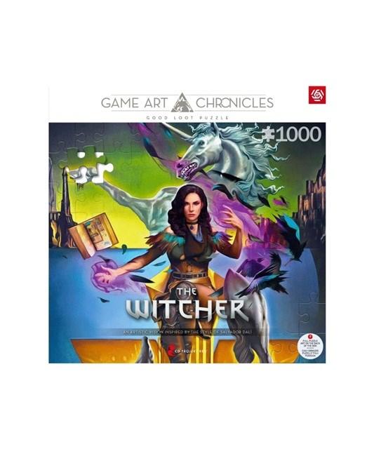 Puslespil 1000 brikker - Cenega The Witcher: Yennefer & Salvador Dalí