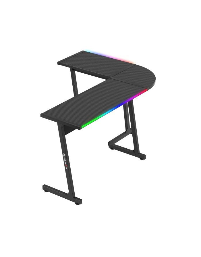 Gamingbord Huzaro Hero 6.0 RGB - sort L-form billede