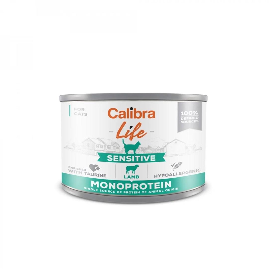 Vådfoder til kat – Calibra Life Sensitive Lam 200 g billede