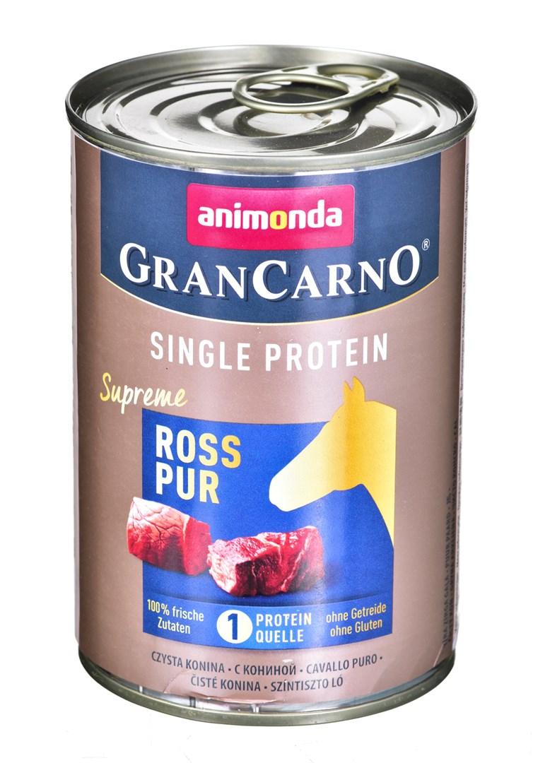 Vådfoder til hund – Animonda GranCarno Single Protein Hest, 400 g billede