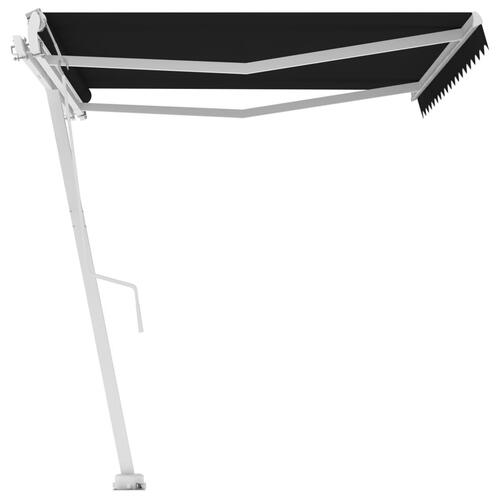 Fritstående markise 450x300 cm automatisk betjening antracitgrå