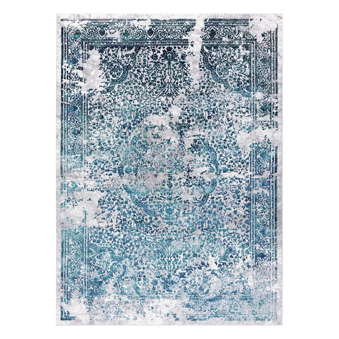 Gulvtæppe 160x220 cm Hakano Welli Ornament 7 - creme/grå billede
