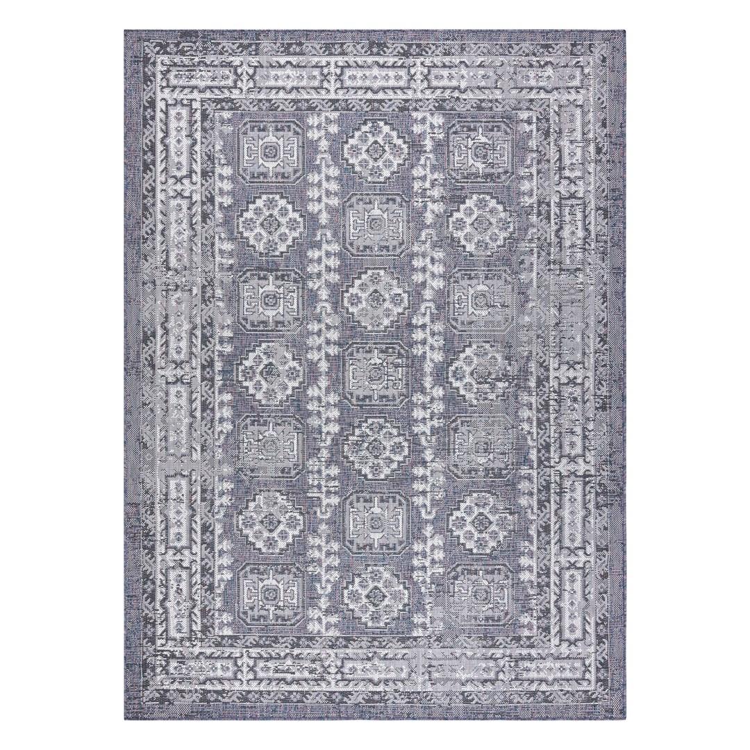 Gulvtæppe Hakano Vinea Ornament - blå, 80×150 cm billede