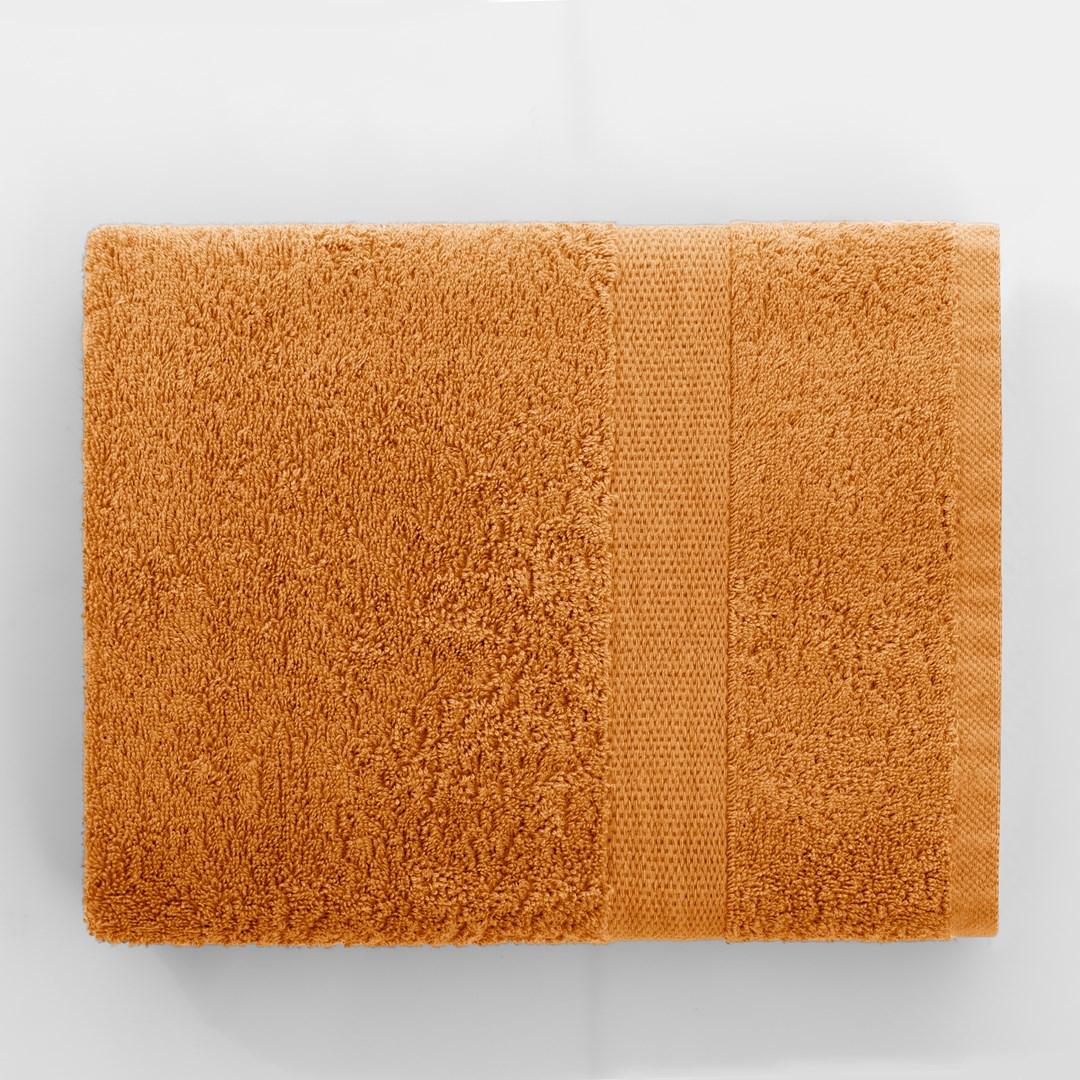 Håndklæde i bomuld 70×140 - DecoKing MARINA, orange billede