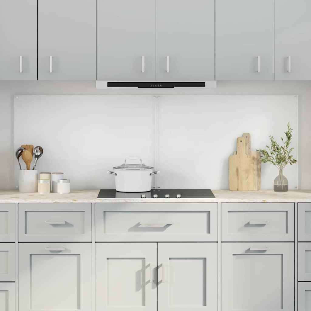 Køkken bagvæg 2 stk Transparent 90 x 60 cm hærdet glas billede
