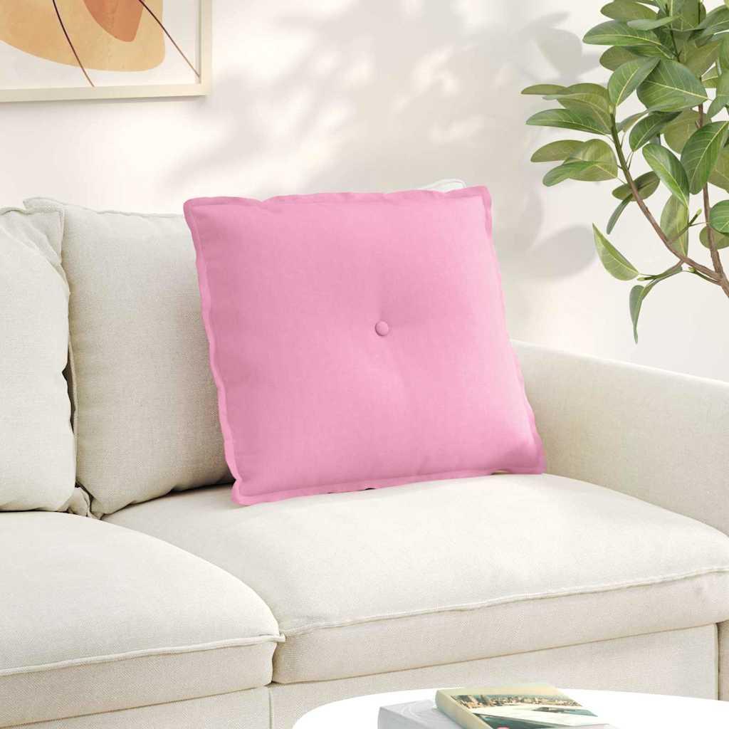 Rygpude Lyserød 60 x 19 x 50 cm Stof billede