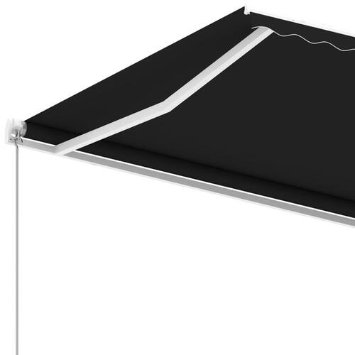 Fritstående markise 600x300 cm manuel betjening antracitgrå