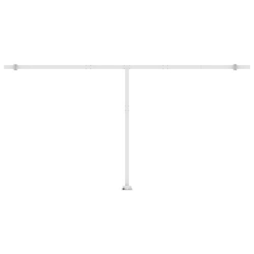 Markise m. LED-lys 600x300 cm manuel betjening cremefarvet