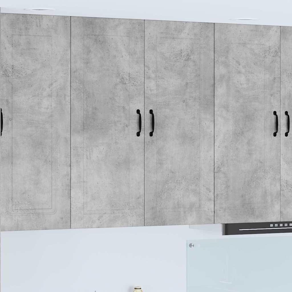 Vægskab til køkken Beton Grå 80 x 31 x 100 cm Konstrueret træ billede