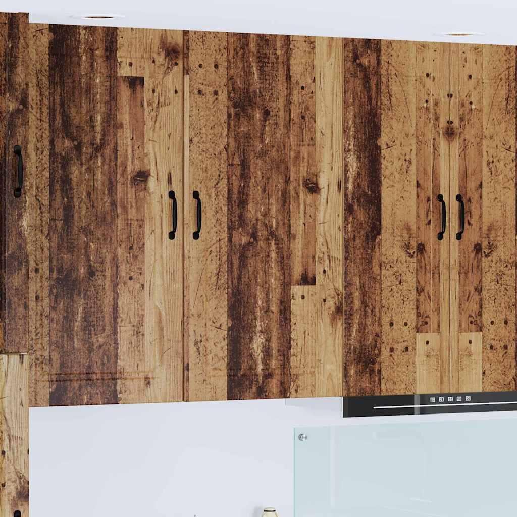 Vægskab til køkken Gammelt træ 50 x 31 x 100 cm Konstrueret træ billede