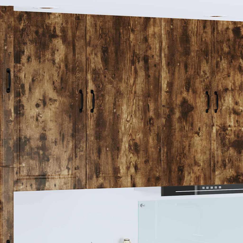Vægskab i røget eg-look 50 × 31 × 100 cm - konstrueret træ