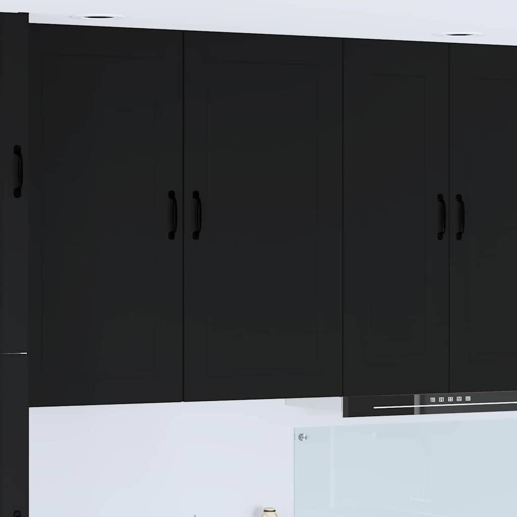 Vægskab til køkken Sort 50 x 31 x 100 cm Konstrueret træ billede