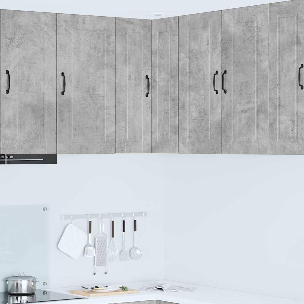 Vægskab til køkken Beton Grå 57 x 57 x 80 cm Konstrueret træ billede