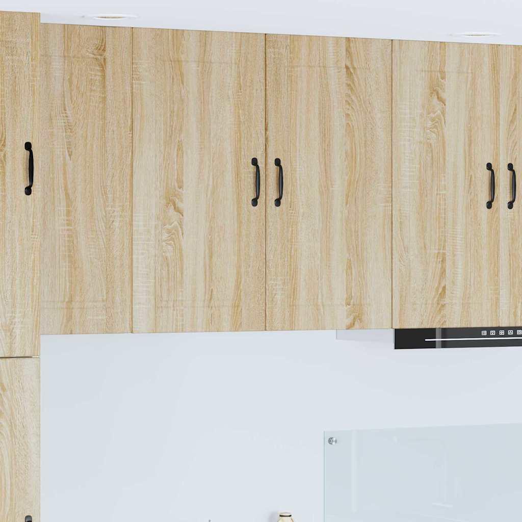Vægskab til køkken Sonoma eg 80 x 31 x 80 cm Konstrueret træ billede