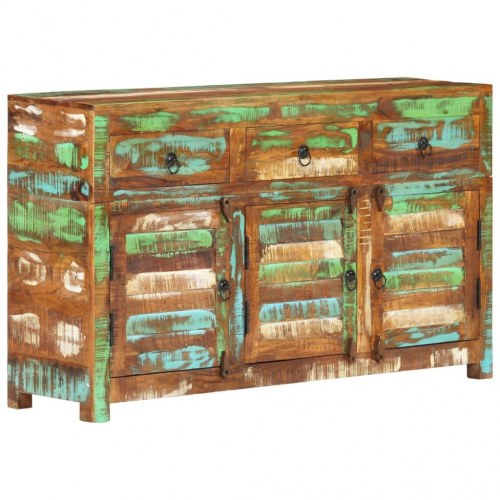 Skænk 110x30x65 cm massivt genbrugstræ