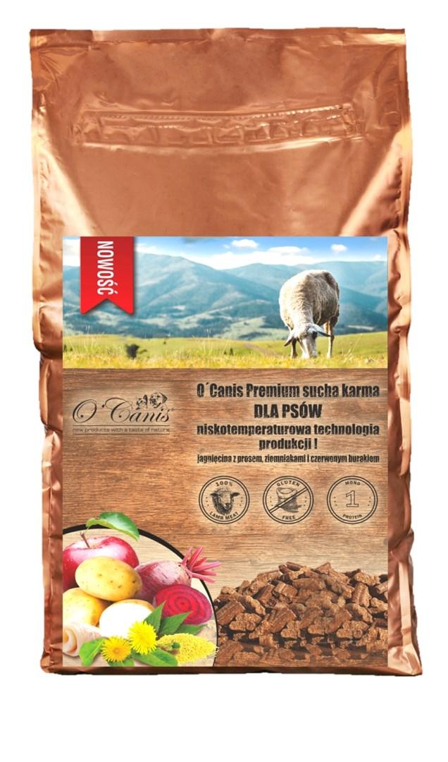 Hundefoder tørfoder O’Canis – lam med hirse, kartofler og rødbede 1,5 kg billede