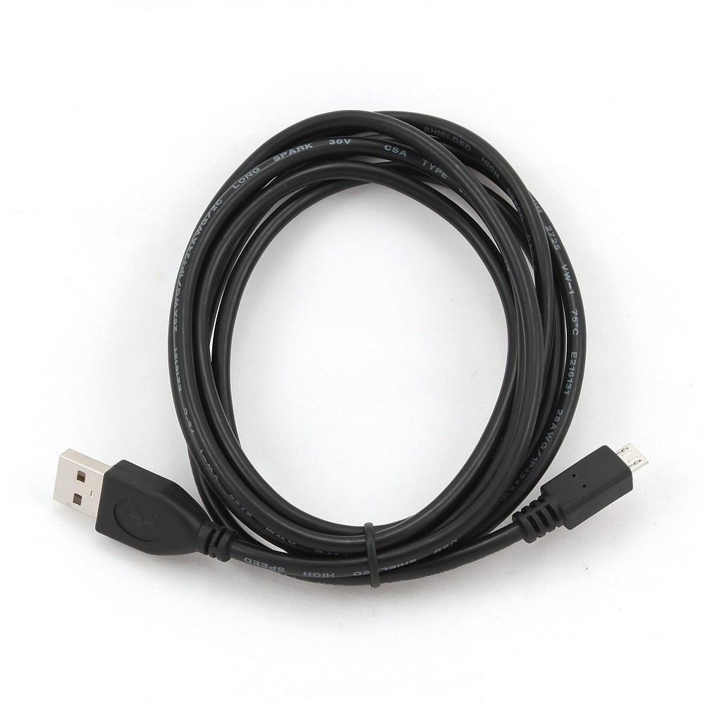 USB-kabel Micro-USB til USB-A 1 m – Gembird USB 2.0, sort billede
