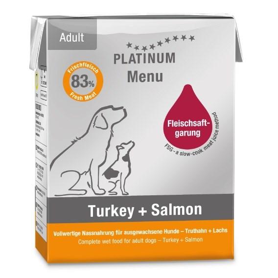 Vådfoder til hund – PLATINUM Menu Adult Iberico + Turkey, 185 g billede